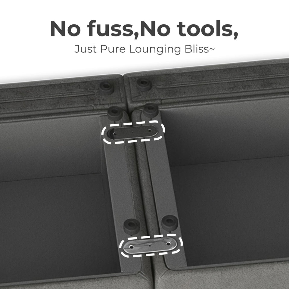 CHITA Oversized Modular Sectional Sofa, FSC Certified L Shaped Sectional Couches for Living Room, 112 inch Width,4 Seat Modular Sofa with Storage Ottoman, Linen