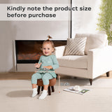 oakvivo 13in Small Foot Stool Ottoman, Round Faux Leather Foot Rest for Couch, Under Desk Pouf Footstool Footrest with Non-Skid Rubber Legs for Ling Room, Bedroom, 13''L x 13''W x 10.2''H, Green