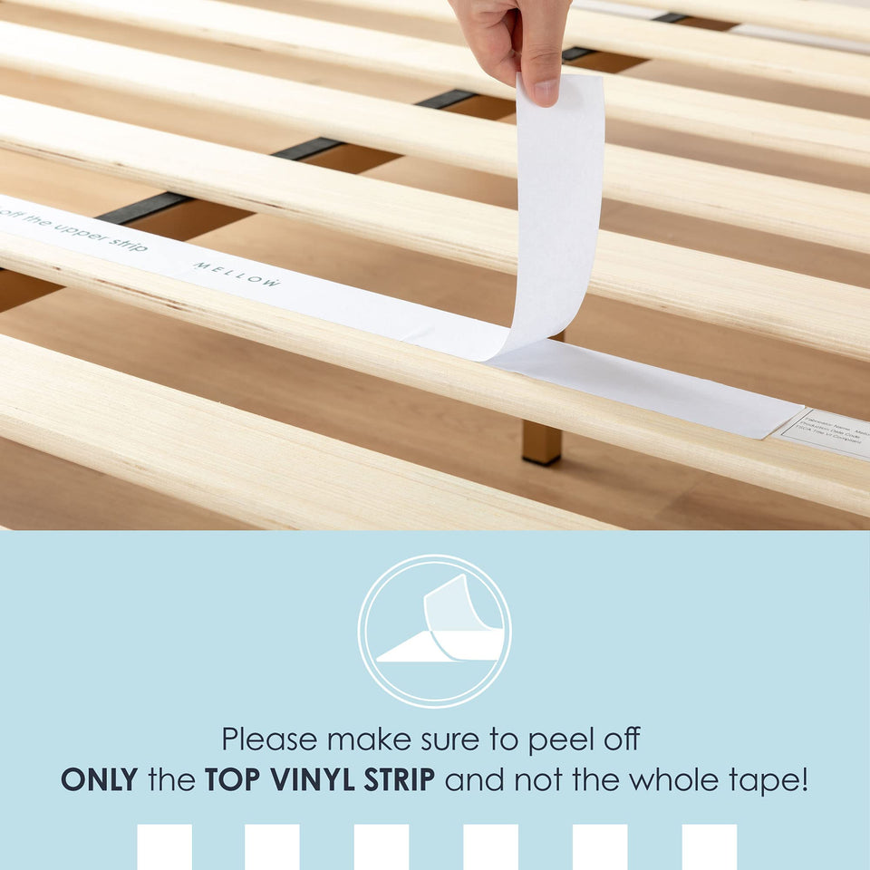 Mellow Naturalista Classic 12-Inch Solid Wood Platform Bed | Wooden Slats, No Box Spring Needed, Easy Assembly | Full, Espresso