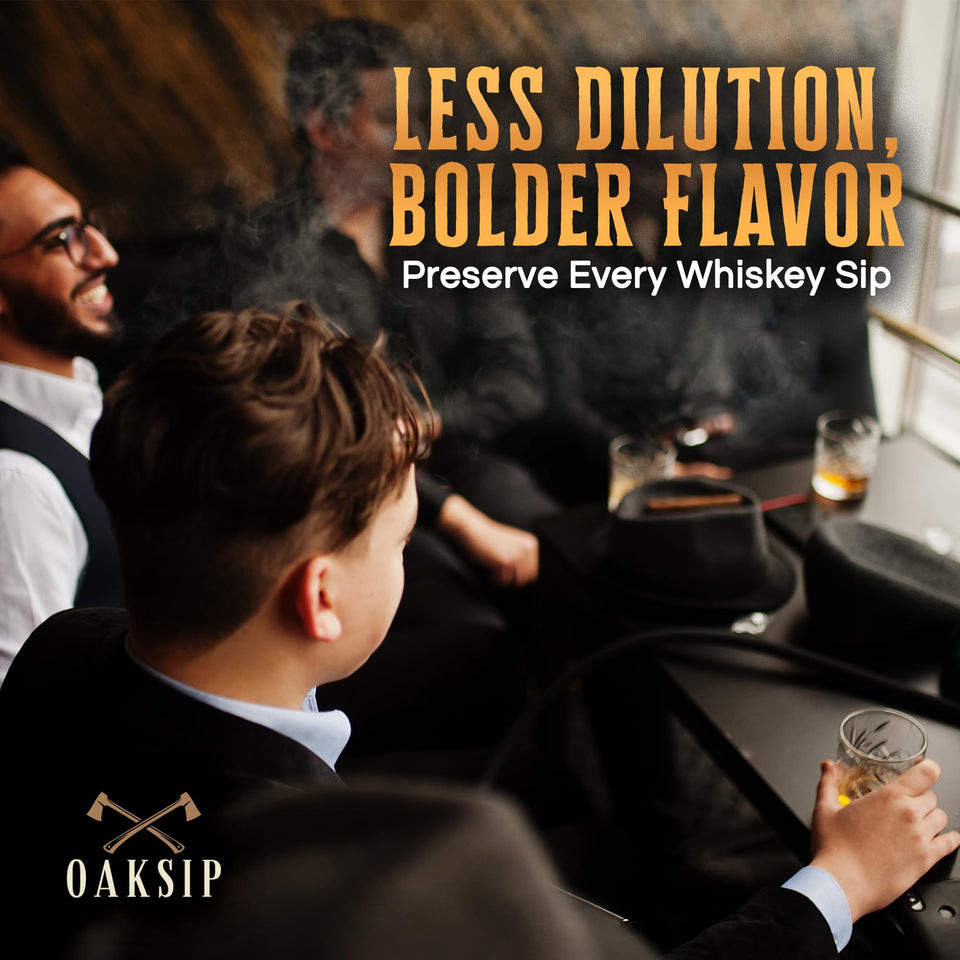 Oaksip The Original Charred Wooden Bourbon Drinking Glass | Charred Old Fashioned Glass | Bourbon Gifts for Men, Dad, or Brother | Whiskey Gifts