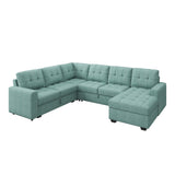 HONBAY Sectional Sleeper Sofa Pull Out Bed with Storage Chaise, Sectional Sofa Couch, Sleeper Couch Bed for Living Room, Dark Grey