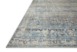 Loloi Amber Lewis Billie Collection, Ink & Salmon 10'-0" x 14'-0" Area Rug – Antique & Distressed Accent Rugs for Living Room, Bedroom, Entryway & Hallway, No Shed High Traffic Area Home Decor Rug