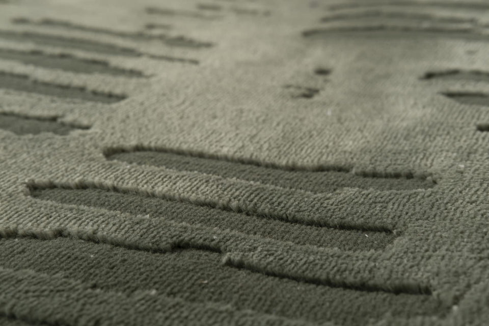 Revival Rugs Shell 5'3"x7'10" Washable Area Rug for Living Room Bedroom - 100% Recycled Oeko-TEX Certified, Medium Pile, Beige, Cream