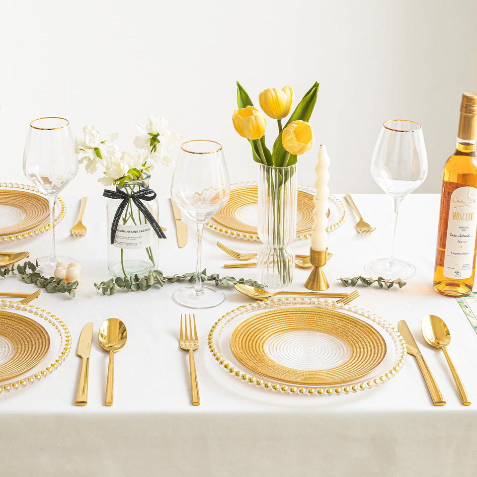 KINGSTONE Silverware Set, 60-Piece Forged Flatware Set Cutlery Set Premium Stainless Steel, Service for 12, for Kitchen, Home, Wedding, Party, Mirror Polished and Dishwasher Safe