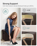 SONGMICS MAZIE Collection - 30 Inches Storage Ottoman Bench with Flipping Lid, Storage Chest Footstool, Load 660 lb, for Entryway, Living Room, Bedroom, Synthetic Leather, Black ULSF45BK