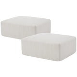 Sectional Cloud Boneless Sofa Couches for Living Room-113'' Beige 3 Seater U-Shaped Modern Lounge Couch-No Assembly Modular Corduroy Convertible Sponge Sleeper Sofas with Chaise for Home House