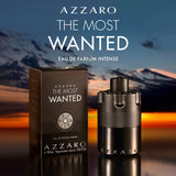Azzaro The Most Wanted Eau de Parfum Intense - Woody & Seductive Mens Cologne - Fougère, Ambery & Spicy Fragrance for Date Night - Lasting Wear - Luxury Perfumes for Men - Full Size, 3.3 Fl. Oz