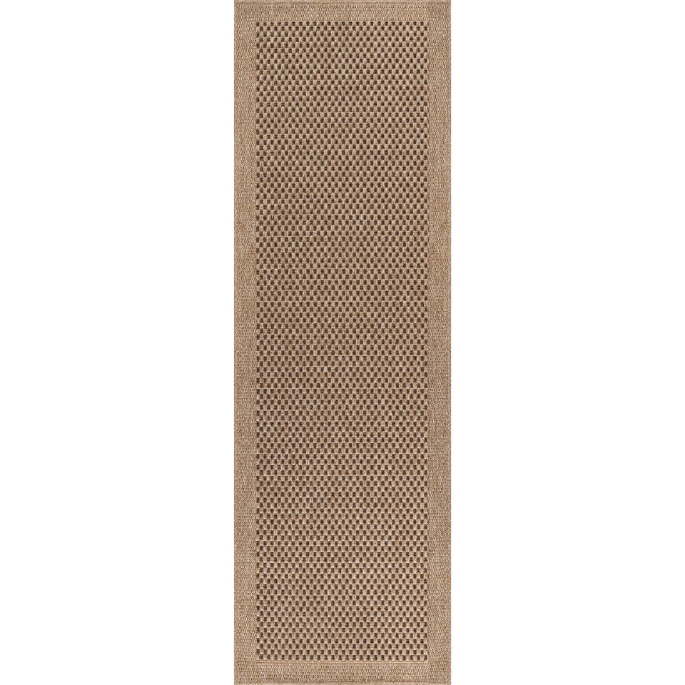 CAMILSON Easy Jute Rug 10x14, Indoor Outdoor Natural Color Fiber Area Rugs for Living Room Patio and Kitchen Rug, Sisal Boho Woven Design, Easy-Cleaning, Washable Outside Carpet Alfombras (10 x 14)