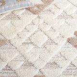 SAFAVIEH Area Rug 8x10 - Moroccan Tassel Shag Collection - Large - Ivory & Brown, Boho Design, Non-Shedding & Easy Cleaning, Plush Pile, Ideal for Living Room, Bedroom, Dining Space (MTS688A)