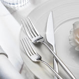 KINGSTONE Silverware Set, 60-Piece Flatware Set Cutlery Set Premium 18/10 Stainless Steel, Tableware Include Forks Knives Spoons for Home Kitchen Restaurant Wedding, Dishwasher Safe