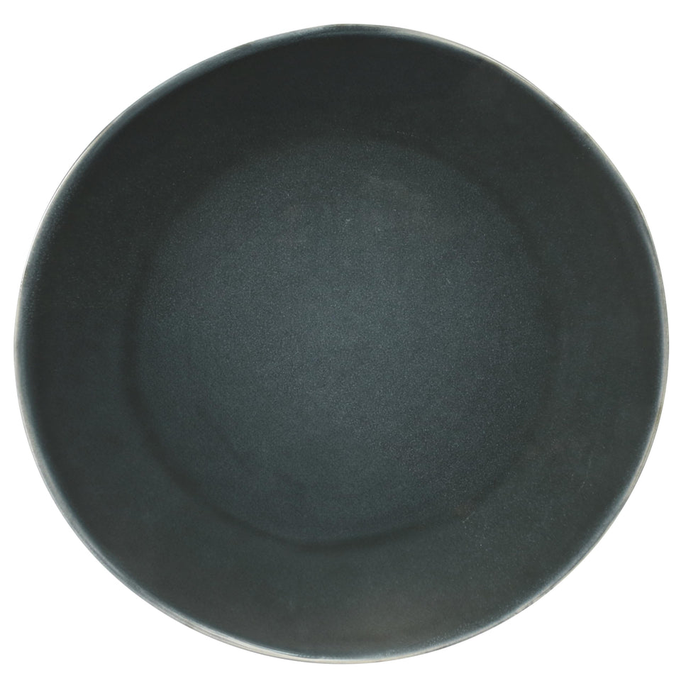 Bloomhouse Santorini Mist Double Bowl Terracotta Reactive Glaze Plates and Bowls Dinnerware Set - Amber, Service for Four (16pcs)