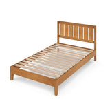 ZINUS Vivek Deluxe Wood Platform Bed Frame with Headboard, Wood Slat Support, No Box Spring Needed, Easy Assembly, Queen