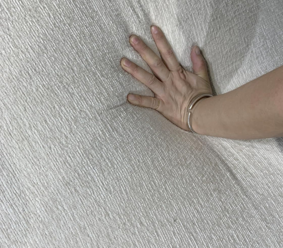 YOPTO 127" L-Shaped Sectional Couch with Movable Ottoman & 6 Throw Pillows,7 Seat Chenille Upholstered Sofa W/2 Cup Holder,USB Port & Hidden Storage Box,DIY Combination,for Living Room,Apartment,Beige