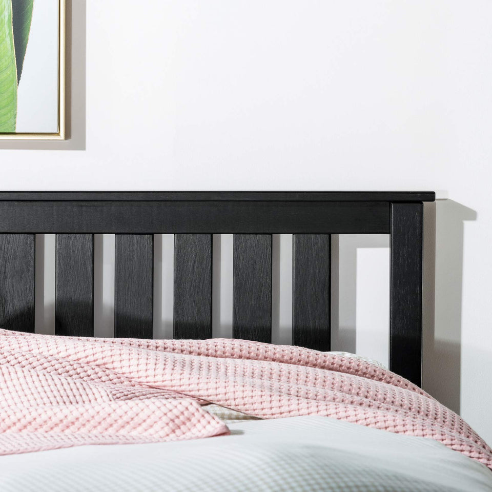 Mellow Naturalista Classic 12-Inch Solid Wood Platform Bed | Wooden Slats, No Box Spring Needed, Easy Assembly | Full, Espresso