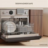 KINGSTONE Silverware Set, 60-Piece Forged Flatware Set Cutlery Set Premium Stainless Steel, Service for 12, for Kitchen, Home, Wedding, Party, Mirror Polished and Dishwasher Safe