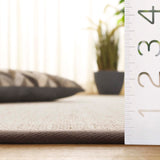 SAFAVIEH Area Rug 8x10 - Natural Fiber Collection - Large - Marble & Beige, Sisal, Woven Design with Border (NF143C)