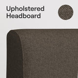 Nectar Bamboo Platform Bed Frame - Queen - Natural - Floating Center Support Legs - 12” Height - Easy Tool Free Set Up - Contemporary and Durable - Sturdy Wooden Support Slats - Holds Up To 800 Pounds