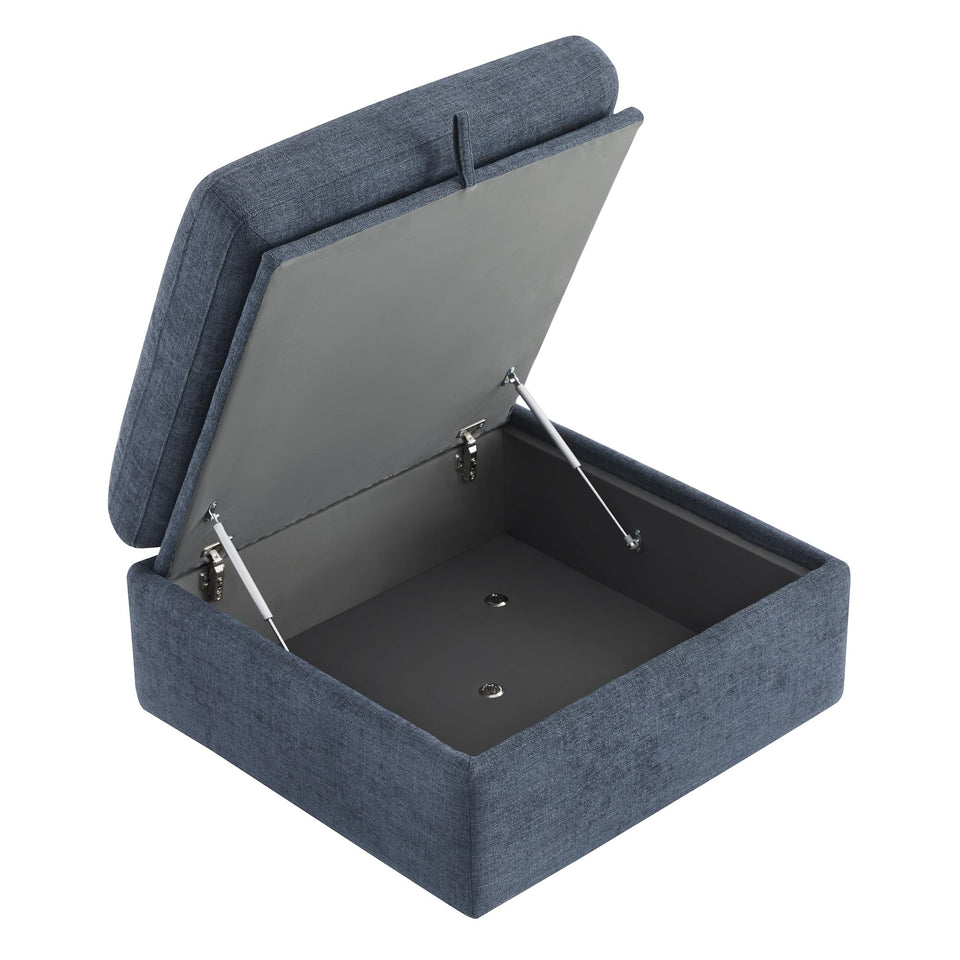 CHITA Oversized Modular Sectional Sofa, FSC Certified L Shaped Sectional Couches for Living Room, 112 inch Width,4 Seat Modular Sofa with Storage Ottoman, Linen