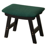 Foot Stool,Ottoman,Bamboo Small Sofa Foot Rest Under Desk,Extra Seating for Living Room, Bedroom and Kitchen(Brown Stool Legs - Beige Surface)