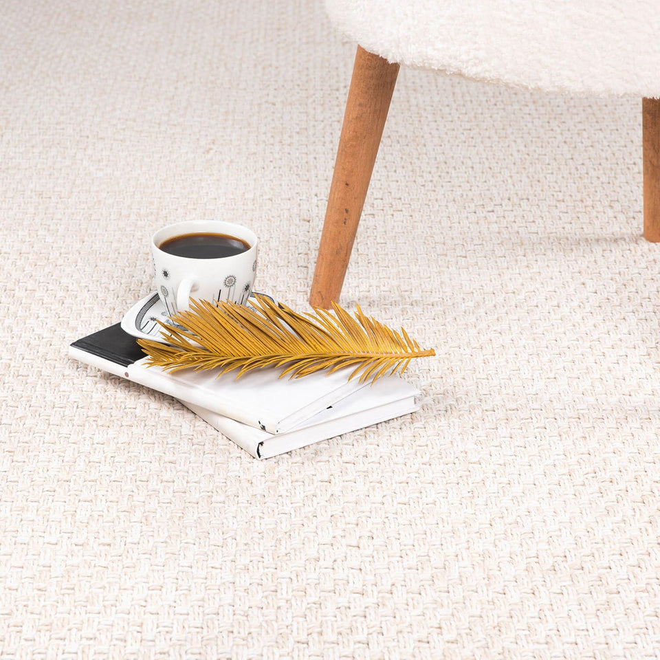 CAMILSON Easy Jute Rug 10x14, Indoor Outdoor Natural Color Fiber Area Rugs for Living Room Patio and Kitchen Rug, Sisal Boho Woven Design, Easy-Cleaning, Washable Outside Carpet Alfombras (10 x 14)