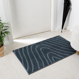 LUXE WEAVERS Modern Geometric Wave Cream 9x12 Area Rug