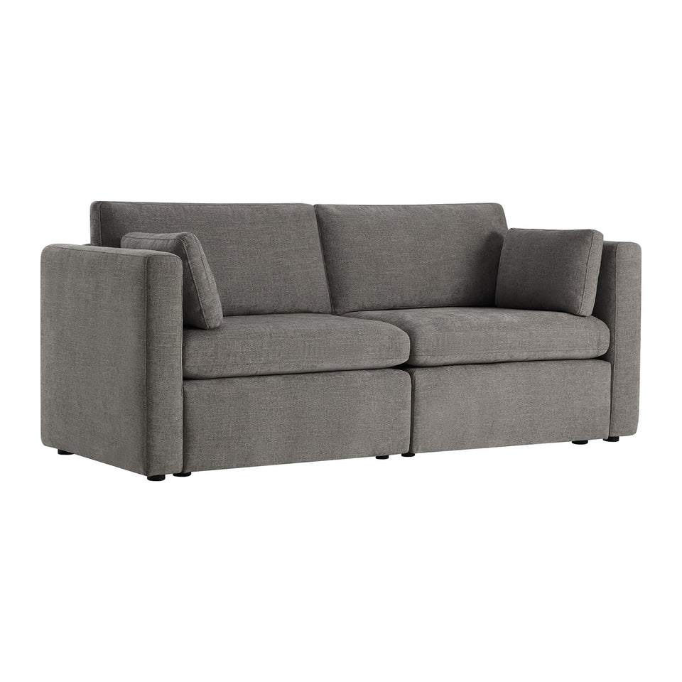 CHITA Oversized Modular Sectional Sofa, FSC Certified L Shaped Sectional Couches for Living Room, 112 inch Width,4 Seat Modular Sofa with Storage Ottoman, Linen