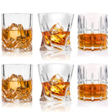 DeeCoo Premium 10, 11 OZ Scotch Glasses - Old Fashioned Whiskey Glasses/Style Glassware for Bourbon/Rum/Bar Tumbler Set of 6