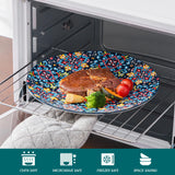 vancasso 24 Pieces Dinnerware Sets, Plates and Bowls Set, Porcelain Dishes Set for 6, Microwave and Dishwasher Safe, Scratch Resistant, Bohemian Style Dining Ware Service for 6, Series SIMI