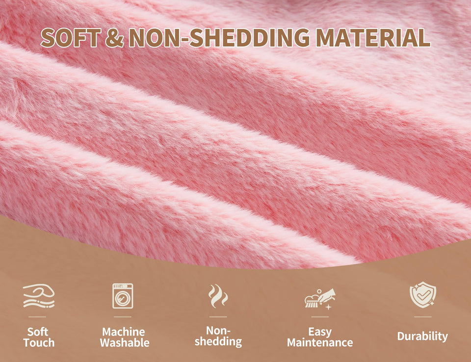 Round Ottoman Foot Rest for Couch 20"x15" Foot Stool Ottoman Pouf with Foam Chunk Filling Small Ottomans Foot Stools Poufs for Living Room Dark Grey Poof Hassocks and Ottomans Soft Foot Rest for Chair