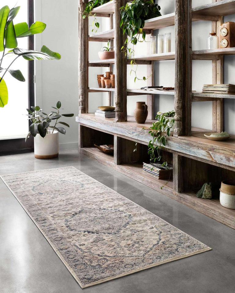 Loloi Teagan Collection TEA-03 Ivory/Sand 9'-9" x 13'-6" Area Rug, Large, Soft Neutral Rug, High-Traffic for Living Room, Bedroom, Home Office, Dining Area