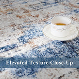 12x15 Area Rug for Living Room – Large Modern Neutral Abstract Thin Washable Carpet, Soft Low Pile Non-Slip Stain-Resistant for Bedroom Dining Room Home Office (Beige Grey)