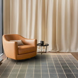 Neutral Living Room Rug - 10x14 Farmhouse Beige Brown Large Area Rug for Dining Room, Bedroom, Low Pile Lightweight Washable