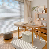 AmasSmile Storage Ottoman Folding Foot Rest Stool, Leather Footstool Bench, Short Ottoman Stool, Storage Foot Rest Store, Books (Black, 17" D x 13" W x 13" H)