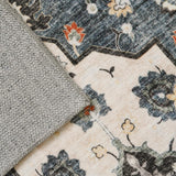 TOPRUUG Washable Oriental Area Rug - 12x15 Rugs for Living Room Soft Carpet for Bedroom Waterproof Floral Distressed Indoor Stain Resistant Non-Shedding Floor Carpets (Green, 12x15)