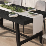 GarveeHome Industrial Dining Table for 6-8 People, 70.87" Long Wooden Kitchen Table with Sturdy Metal Frame & Rustic Brown Finish (Brown, 70.87" Long)