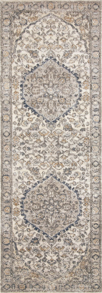 Loloi Teagan Collection TEA-03 Ivory/Sand 9'-9" x 13'-6" Area Rug, Large, Soft Neutral Rug, High-Traffic for Living Room, Bedroom, Home Office, Dining Area