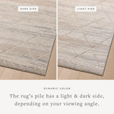 Loloi Amber Lewis Monty Collection MOT-01 Ivory/Taupe 9'-2" x 13', .50" Pile Height, Area Rug