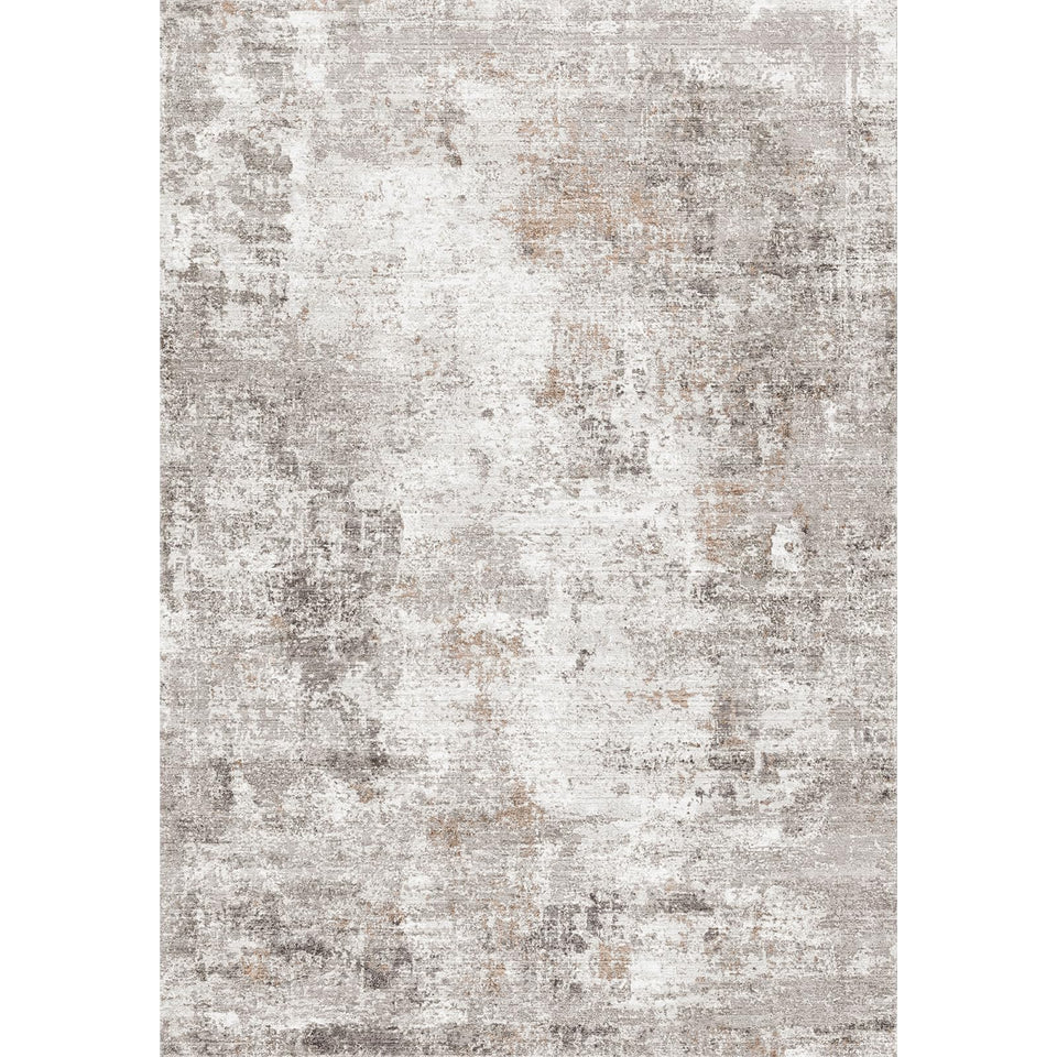 12x15 Area Rug for Living Room – Large Modern Neutral Abstract Thin Washable Carpet, Soft Low Pile Non-Slip Stain-Resistant for Bedroom Dining Room Home Office (Beige Grey)