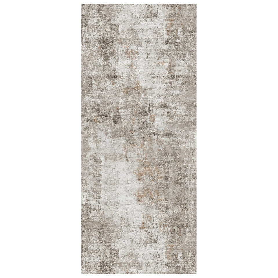 12x15 Area Rug for Living Room – Large Modern Neutral Abstract Thin Washable Carpet, Soft Low Pile Non-Slip Stain-Resistant for Bedroom Dining Room Home Office (Beige Grey)