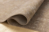 Loloi Chris Loves Julia Louisa Collection LOI-03 Taupe/Ivory 7'-10" x 10', .38" Pile Height, Area Rug