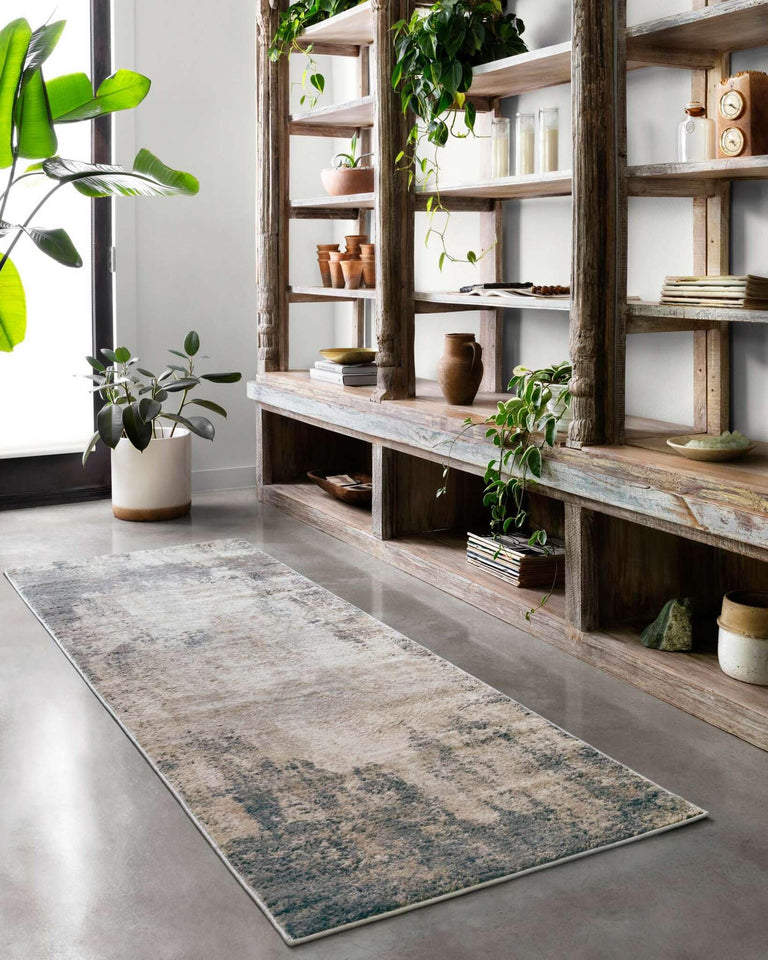 Loloi Teagan Collection TEA-03 Ivory/Sand 9'-9" x 13'-6" Area Rug, Large, Soft Neutral Rug, High-Traffic for Living Room, Bedroom, Home Office, Dining Area