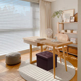 AmasSmile Storage Ottoman Folding Foot Rest Stool, Leather Footstool Bench, Short Ottoman Stool, Storage Foot Rest Store, Books (Black, 17" D x 13" W x 13" H)