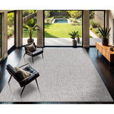 CAMILSON Easy Jute Rug 10x14, Indoor Outdoor Natural Color Fiber Area Rugs for Living Room Patio and Kitchen Rug, Sisal Boho Woven Design, Easy-Cleaning, Washable Outside Carpet Alfombras (10 x 14)