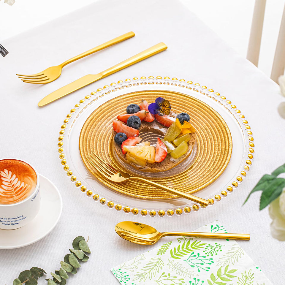 KINGSTONE Silverware Set, 60-Piece Forged Flatware Set Cutlery Set Premium Stainless Steel, Service for 12, for Kitchen, Home, Wedding, Party, Mirror Polished and Dishwasher Safe