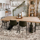 TOPRUUG Washable Oriental Area Rug - 12x15 Rugs for Living Room Soft Carpet for Bedroom Waterproof Floral Distressed Indoor Stain Resistant Non-Shedding Floor Carpets (Green, 12x15)