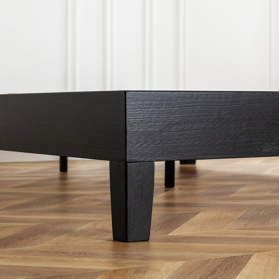 Mellow Naturalista Classic 12-Inch Solid Wood Platform Bed | Wooden Slats, No Box Spring Needed, Easy Assembly | Full, Espresso