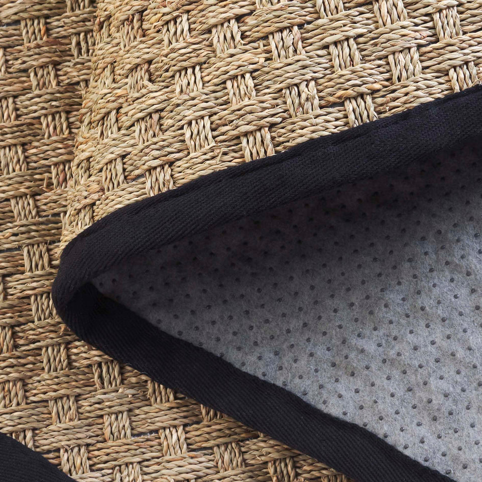 SAFAVIEH Area Rug 8x10 - Natural Fiber Collection - Large - Natural & Beige, Seagrass, Basketweave Pattern (NF114A)