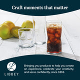 Libbey Ascent Tumbler and Rocks Drinking Glasses Set of 16, Glass Drinking Glasses with Curvature, Versatile Glassware Set for Parties and More