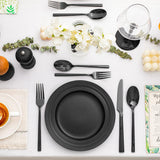 KINGSTONE Silverware Set, 60-Piece Forged Flatware Set Cutlery Set Premium Stainless Steel, Service for 12, for Kitchen, Home, Wedding, Party, Mirror Polished and Dishwasher Safe