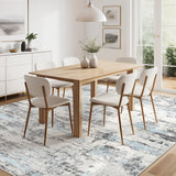 Area Rugs for Living Room: 12x15 Abstract Washable Rug Modern Neutral Large Soft Stain Resistant Non-Slip Backing Machine Table for Bedroom Dining Room Indoor Home Office Carpet - Gold Brown